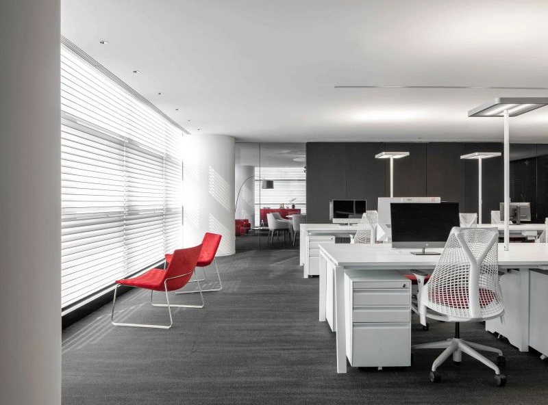 330平投資公司辦公室裝潢設(shè)計效果-第1張圖片-上海古都建筑設(shè)計集團(tuán)