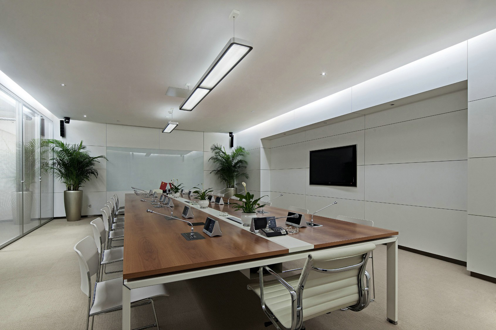 120平化工所會議室裝修設(shè)計-第4張圖片-上海古都建筑設(shè)計集團(tuán)