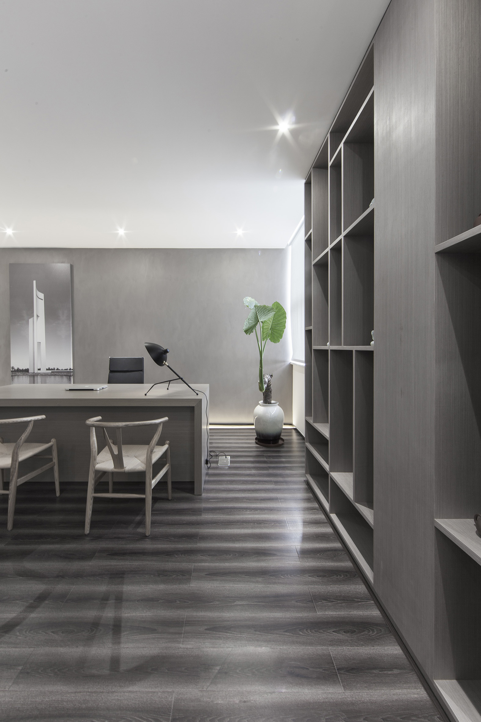 上海辦公室裝修空曠接待室裝修設(shè)計(jì)-第5張圖片-上海古都建筑設(shè)計(jì)集團(tuán)