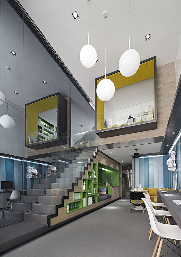 閔行區(qū)50平復(fù)式loft風(fēng)格辦公室裝修設(shè)計(jì)-第8張圖片-上海古都建筑設(shè)計(jì)集團(tuán)