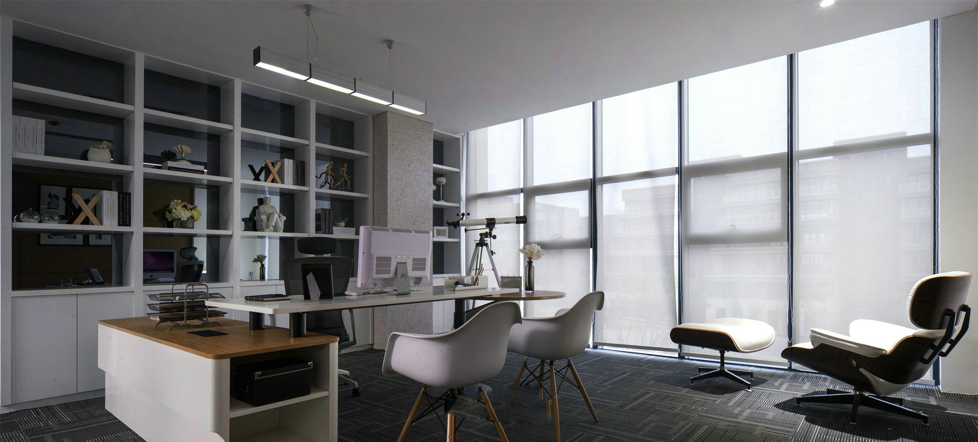 上?，F(xiàn)代時尚風格辦公室裝修設計-第3張圖片-上海古都建筑設計集團