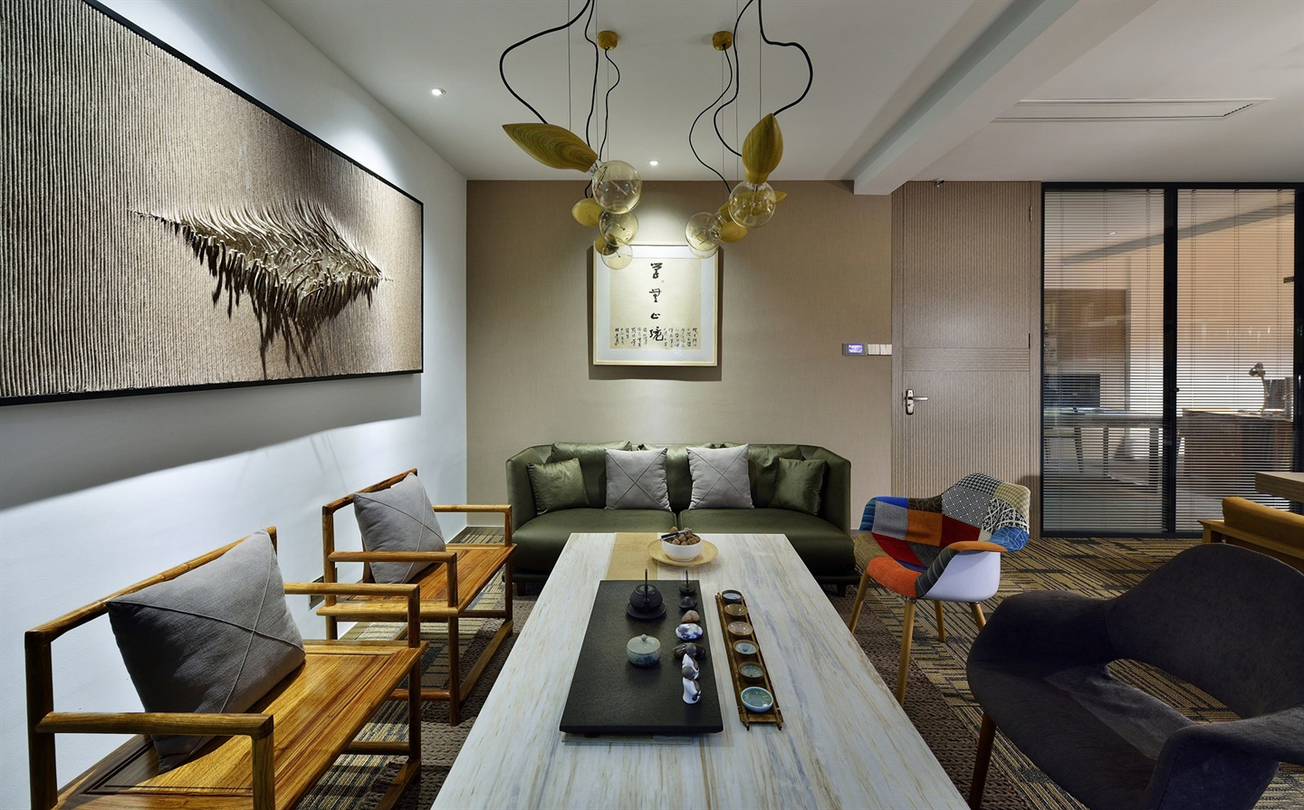 虹口區(qū)混搭風格辦公室裝修設(shè)計-第10張圖片-上海古都建筑設(shè)計集團