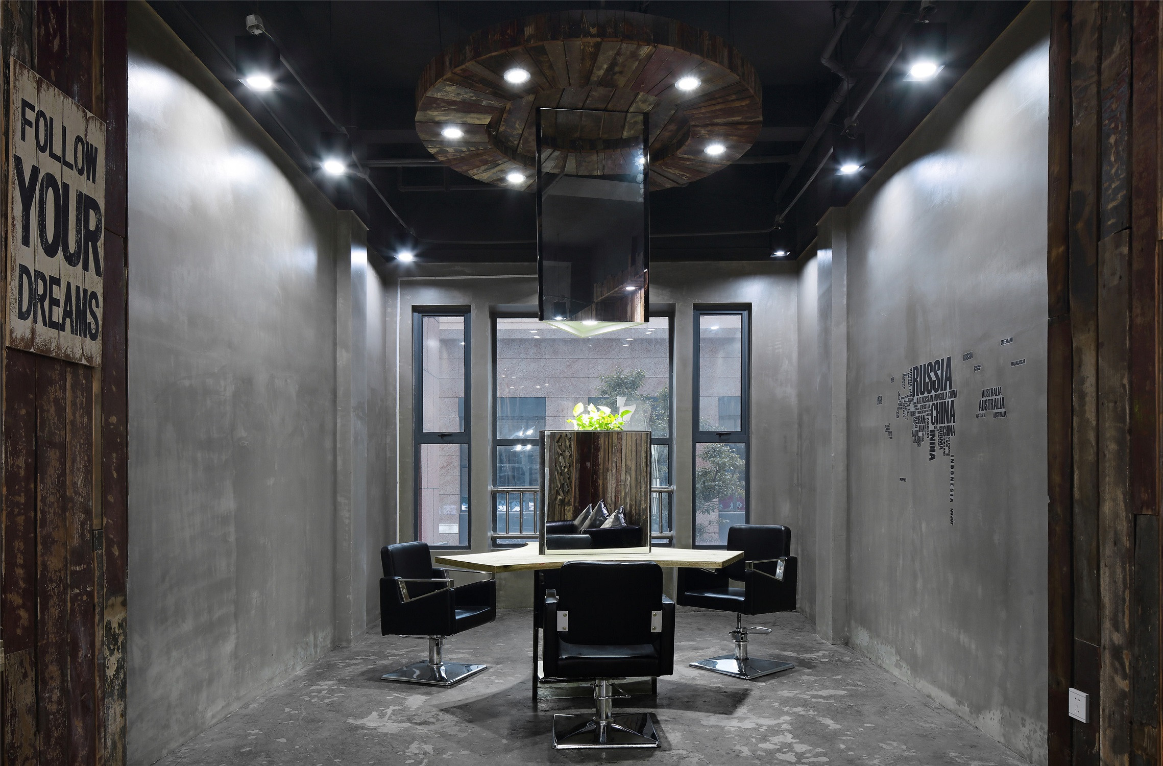 簡約理發(fā)店裝修設(shè)計效果圖-第6張圖片-上海古都建筑設(shè)計集團(tuán)