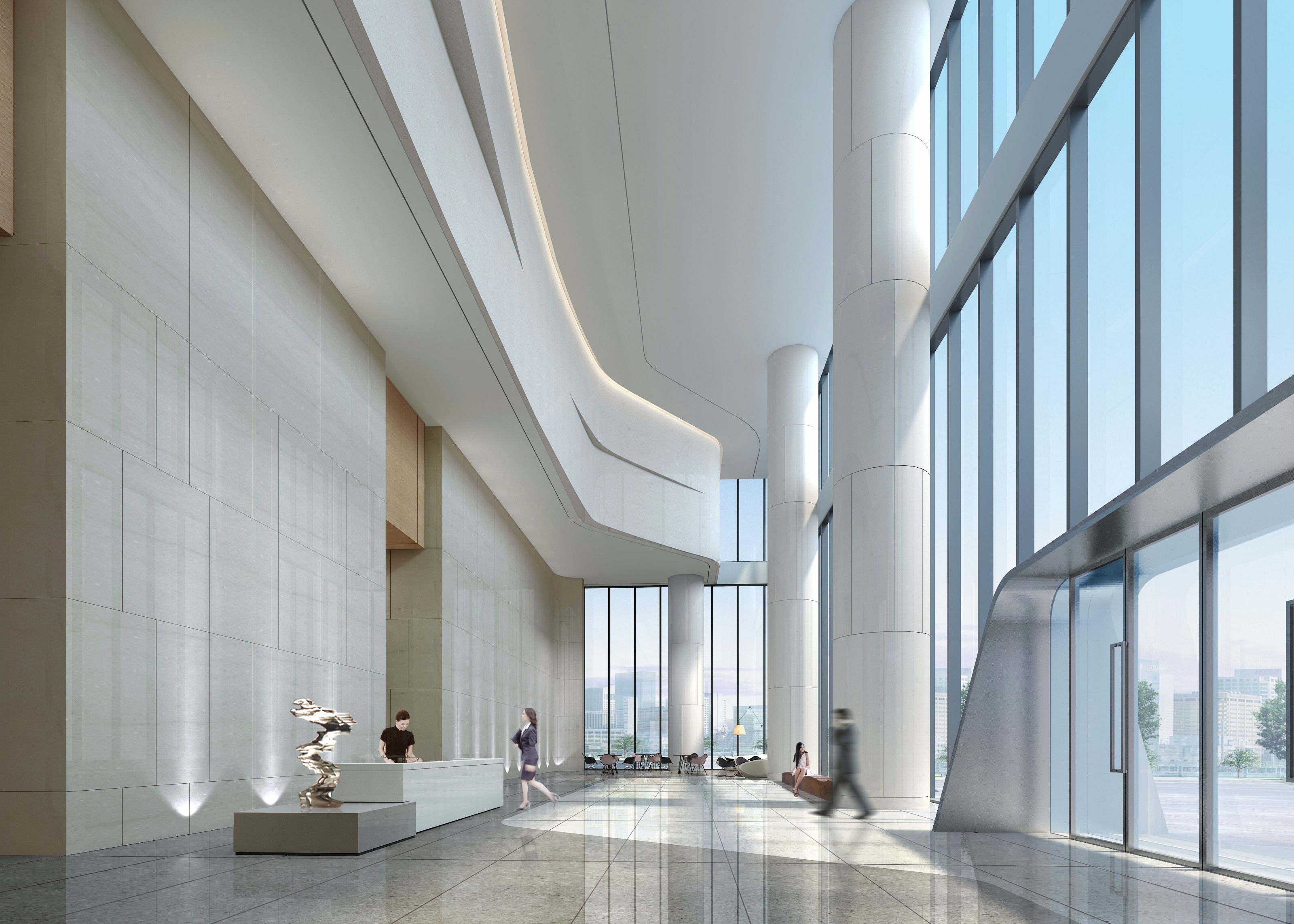 嘉定區(qū)辦公樓大廳裝修設(shè)計-第4張圖片-上海古都建筑設(shè)計集團 嘉定區(qū)辦公樓大廳裝修設(shè)計-第4張圖片-上海古都建筑設(shè)計集團