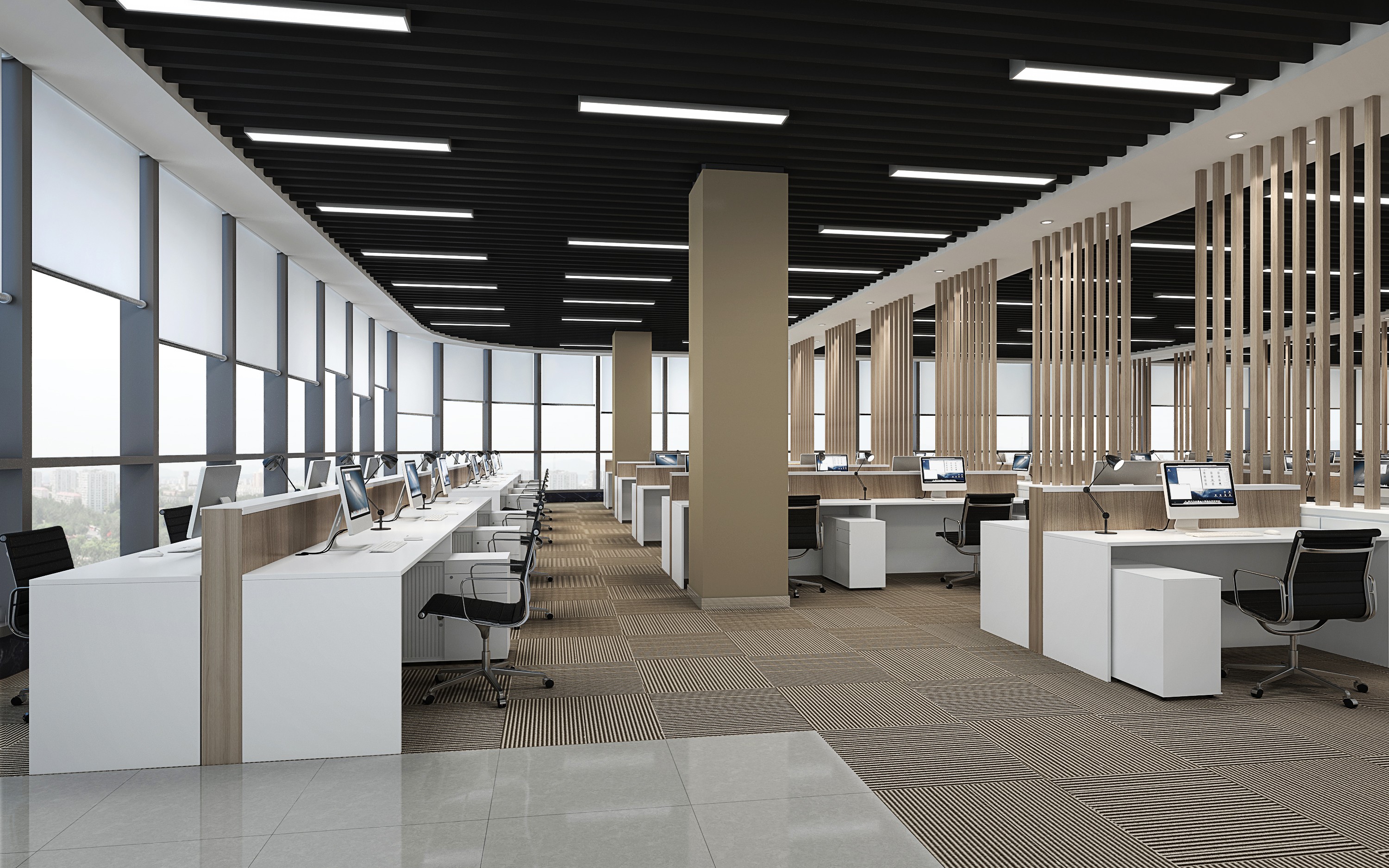 簡約明了辦公室裝修設(shè)計-第5張圖片-上海古都建筑設(shè)計集團