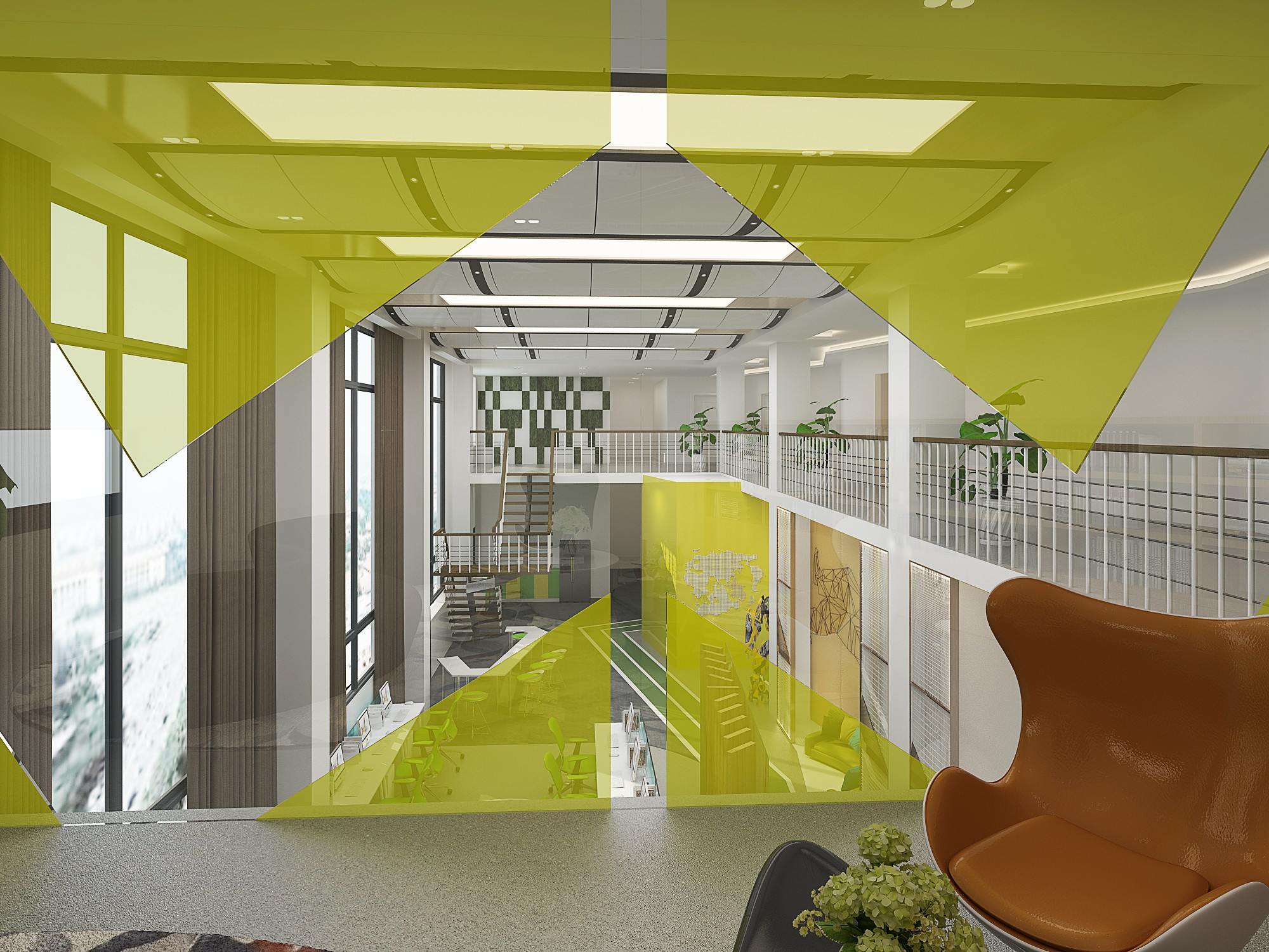 大黃蜂風格辦公室裝修設計-第8張圖片-上海古都建筑設計集團 大黃蜂風格辦公室裝修設計-第8張圖片-上海古都建筑設計集團