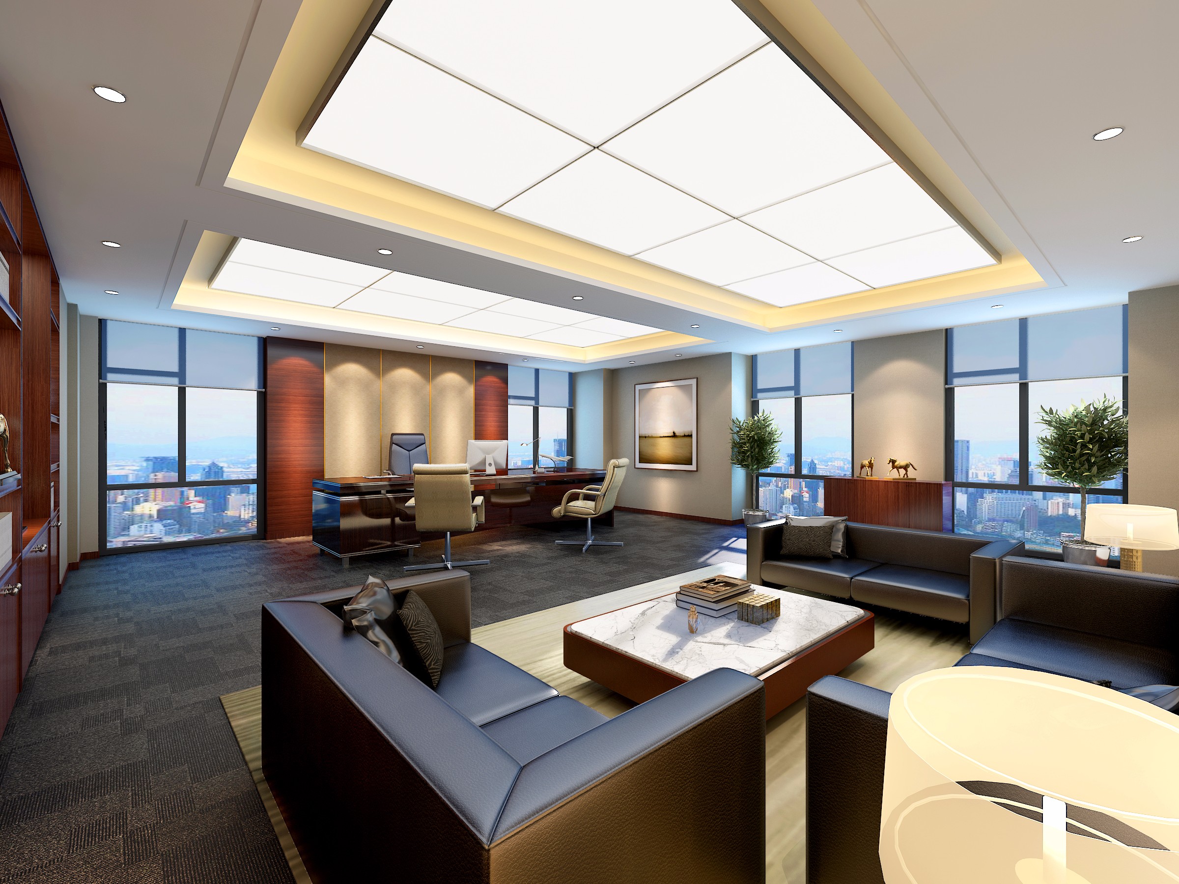 地產開發(fā)公司辦公室裝修設計-第2張圖片-上海古都建筑設計集團