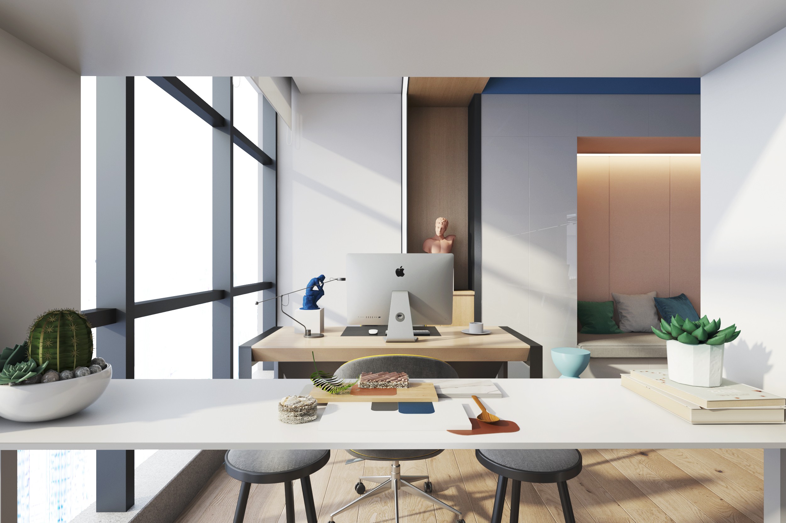 素色風格辦公室裝修設計-第4張圖片-上海古都建筑設計集團 素色風格辦公室裝修設計-第4張圖片-上海古都建筑設計集團