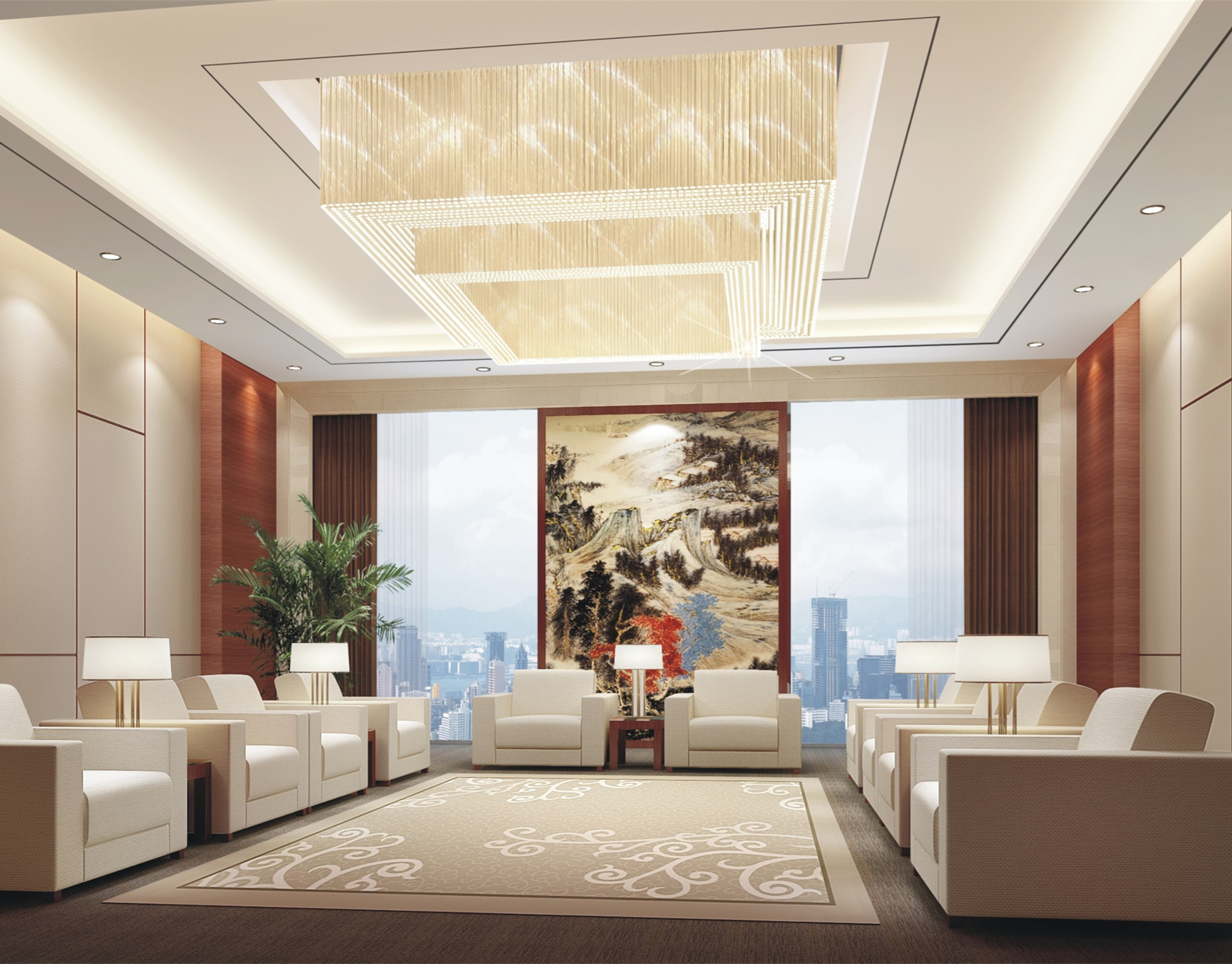 橫琴島辦公室裝修設(shè)計(jì)-第2張圖片-上海古都建筑設(shè)計(jì)集團(tuán)