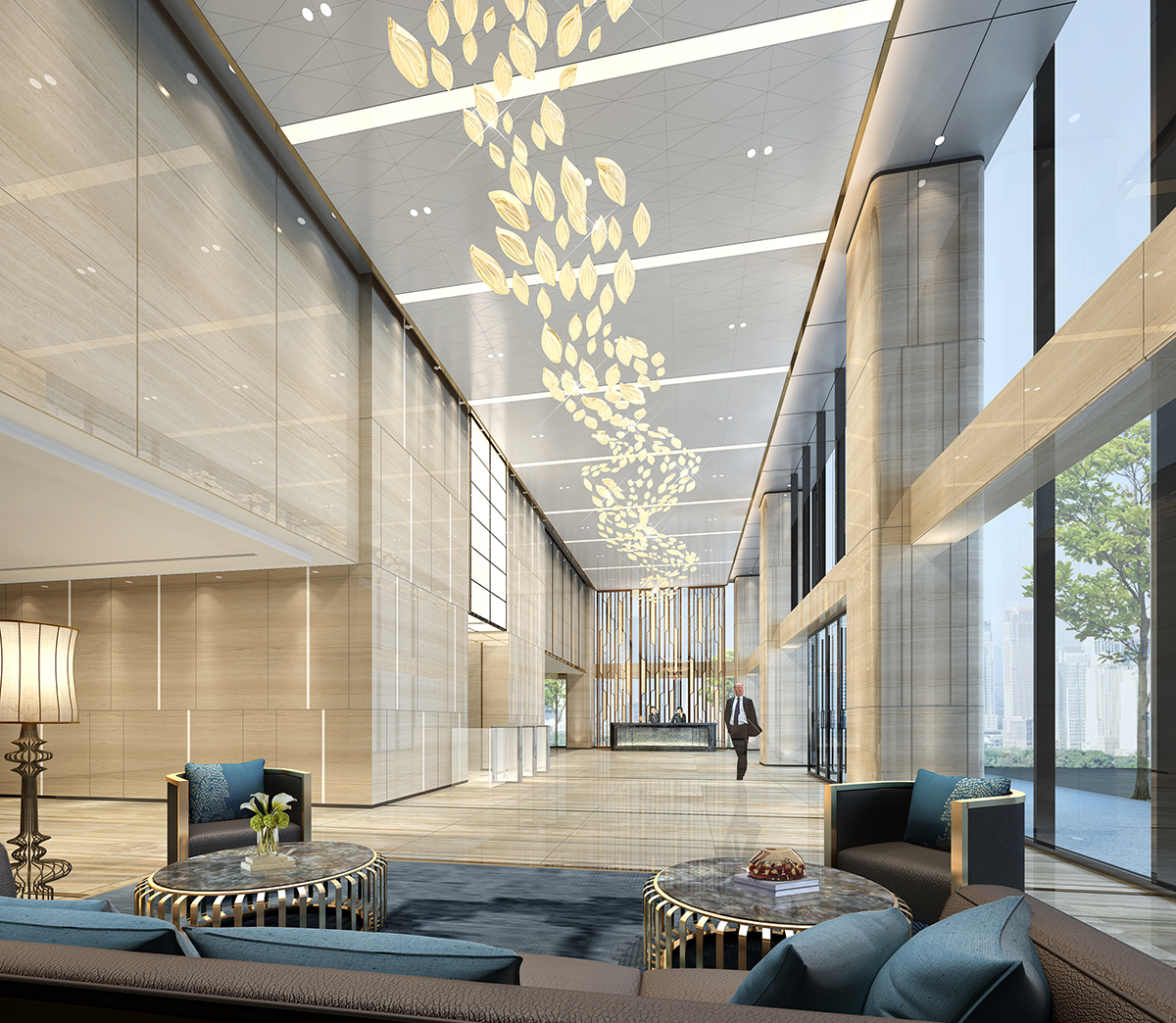 集團(tuán)公司8000平米辦公室裝修項目-第2張圖片-上海古都建筑設(shè)計集團(tuán) 集團(tuán)公司8000平米辦公室裝修項目-第2張圖片-上海古都建筑設(shè)計集團(tuán)