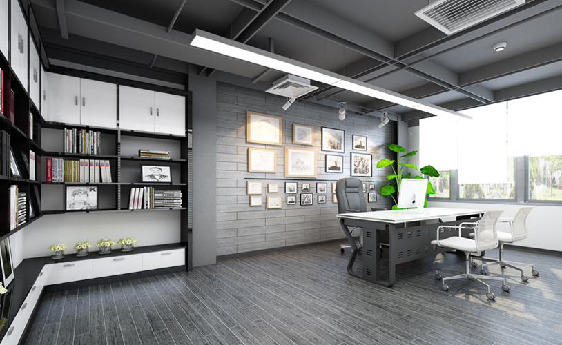 310平米工業(yè)風格辦公室設計布局-第3張圖片-上海古都建筑設計集團 310平米工業(yè)風格辦公室設計布局-第3張圖片-上海古都建筑設計集團