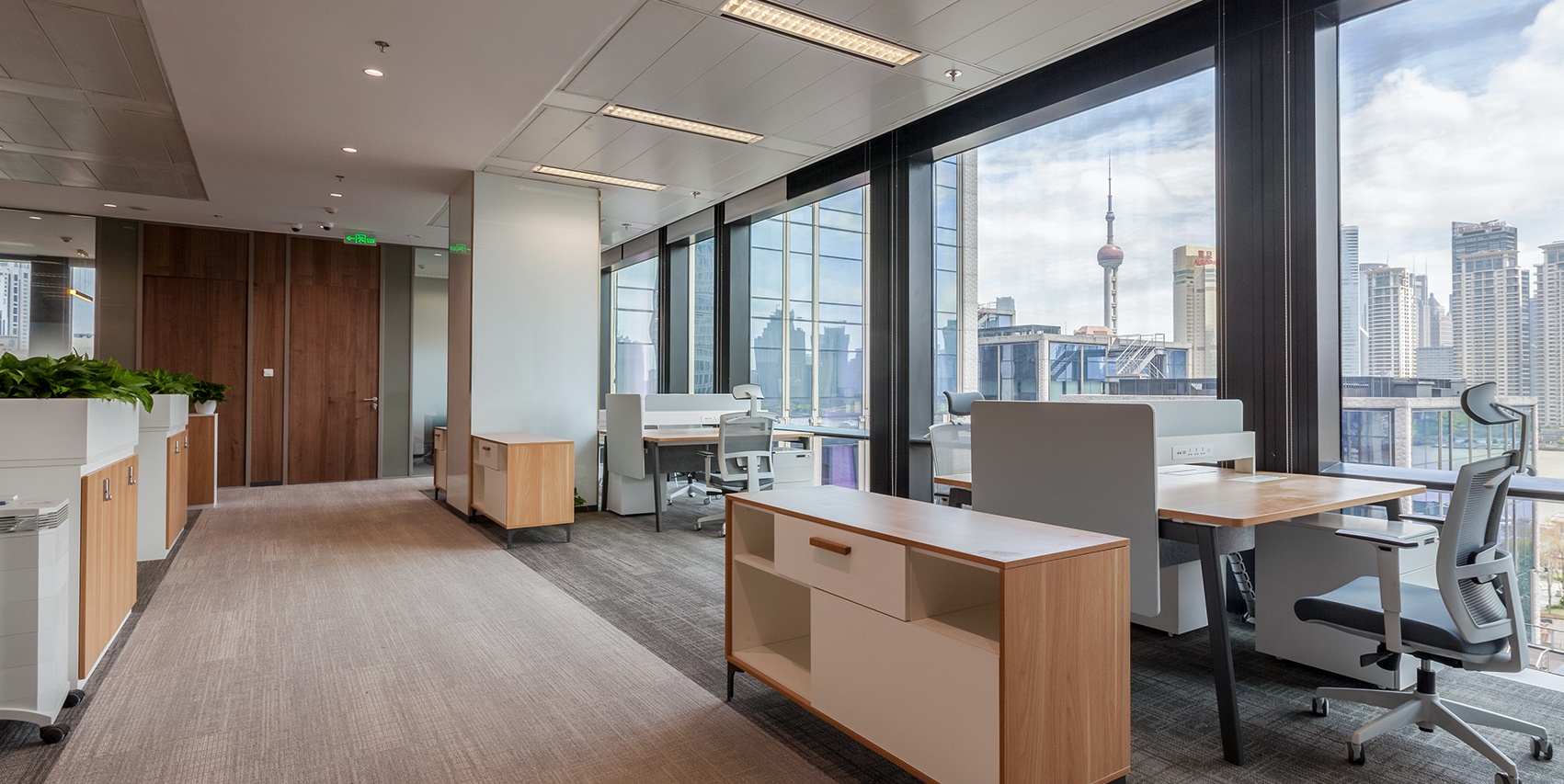 2100平金融機(jī)構(gòu)辦公室設(shè)計布局方案-第4張圖片-上海古都建筑設(shè)計集團(tuán)